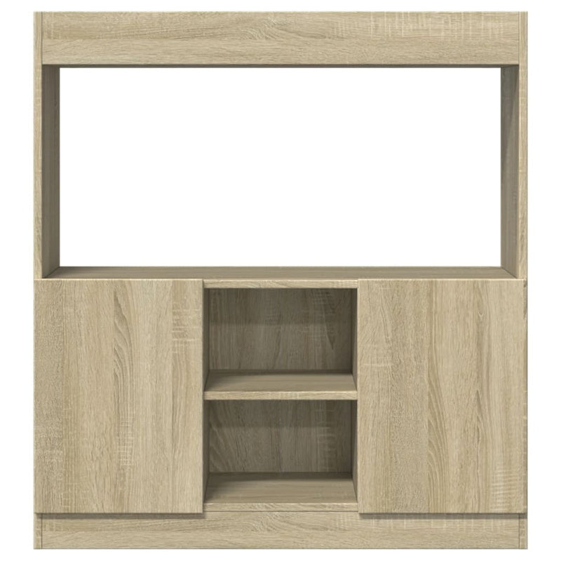 vidaXL sonoma tölgy színű szerelt fa magasszekrény 92 x 33 x 100 cm