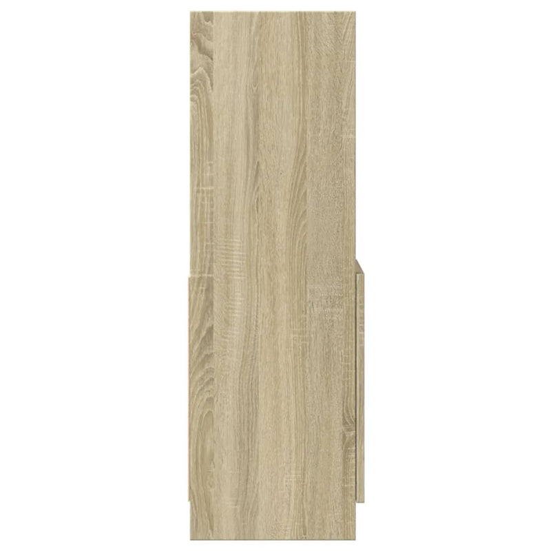 vidaXL sonoma tölgy színű szerelt fa magasszekrény 92 x 33 x 100 cm