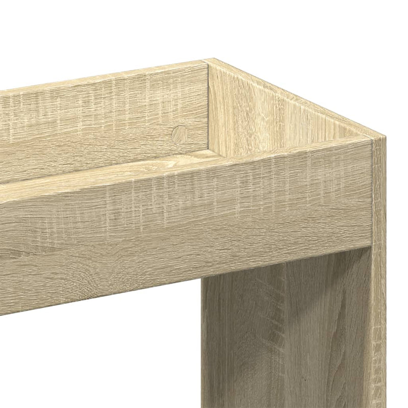 vidaXL sonoma tölgy színű szerelt fa magasszekrény 92 x 33 x 100 cm