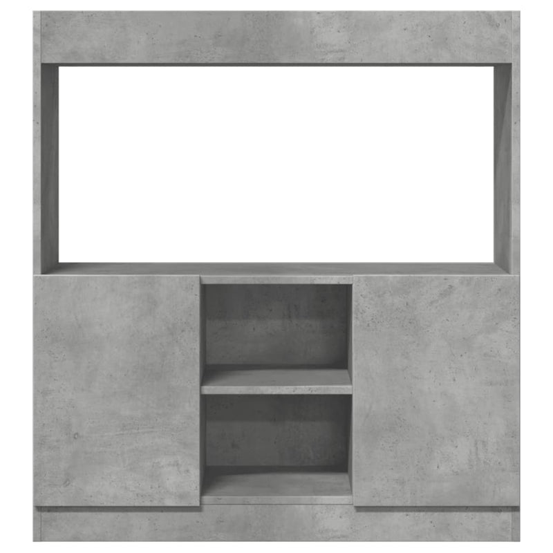 vidaXL betonszürke szerelt fa magasszekrény 92 x 33 x 100 cm