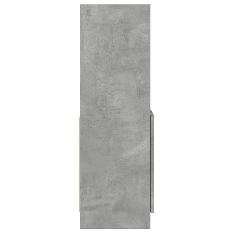 vidaXL betonszürke szerelt fa magasszekrény 92 x 33 x 100 cm