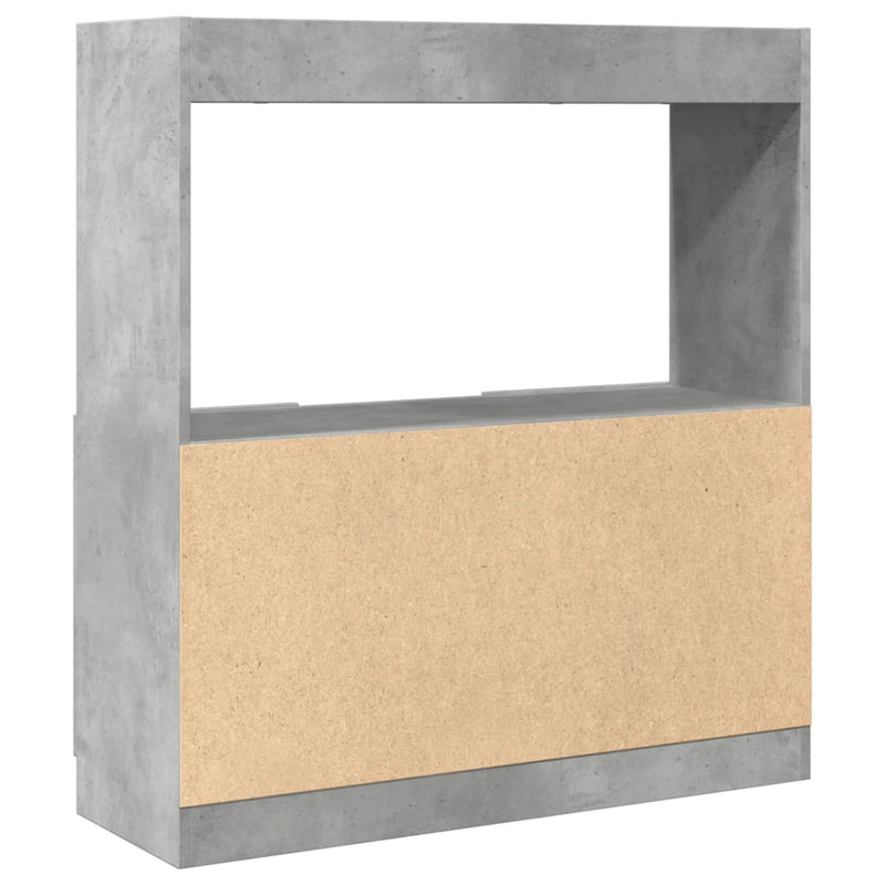 vidaXL betonszürke szerelt fa magasszekrény 92 x 33 x 100 cm