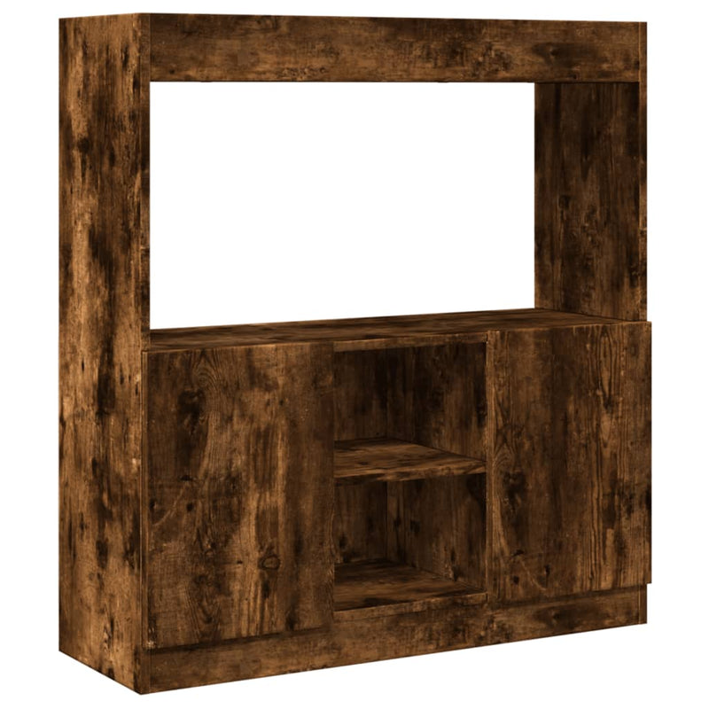 vidaXL füstös tölgy színű szerelt fa magasszekrény 92 x 33 x 100 cm