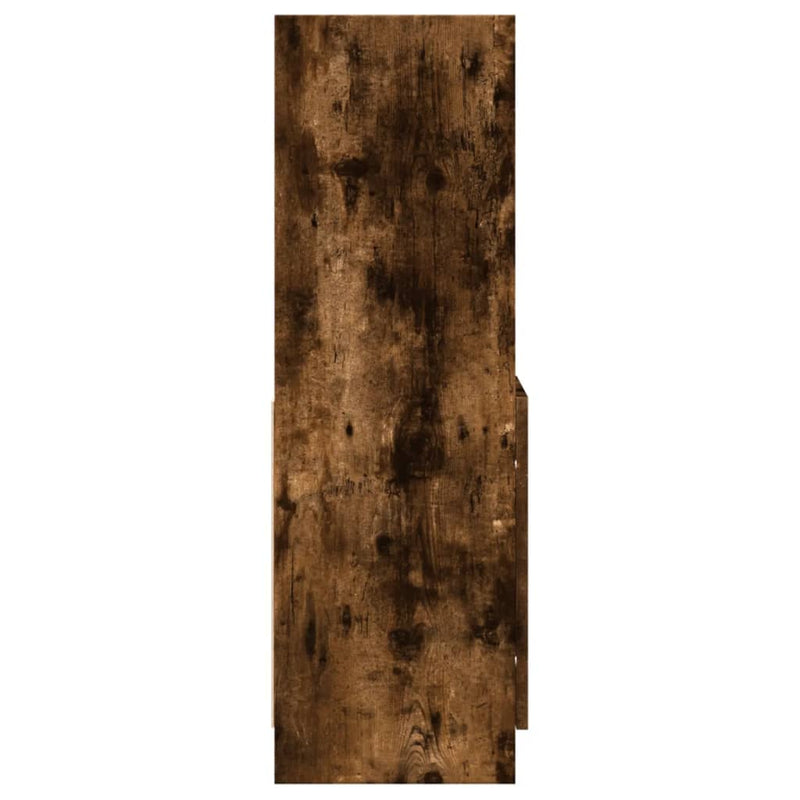 vidaXL füstös tölgy színű szerelt fa magasszekrény 92 x 33 x 100 cm