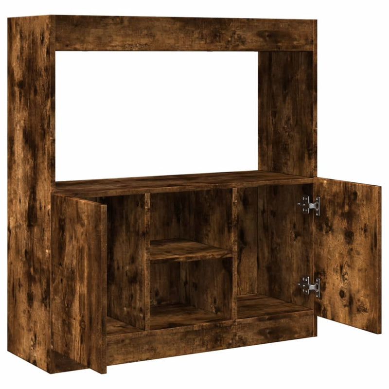 vidaXL füstös tölgy színű szerelt fa magasszekrény 92 x 33 x 100 cm
