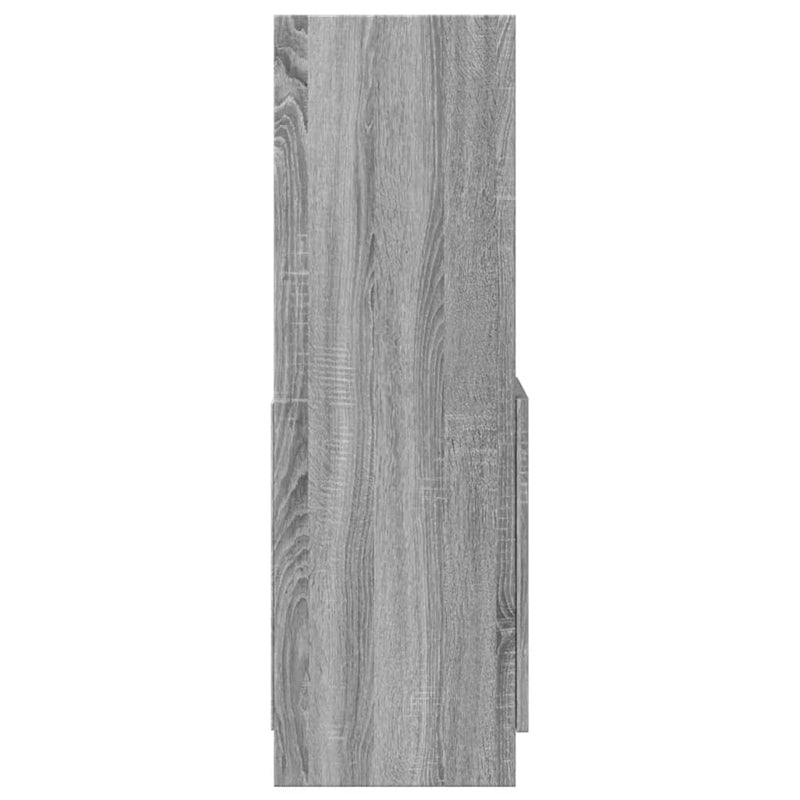 vidaXL szürke sonoma színű szerelt fa magasszekrény 92 x 33 x 100 cm