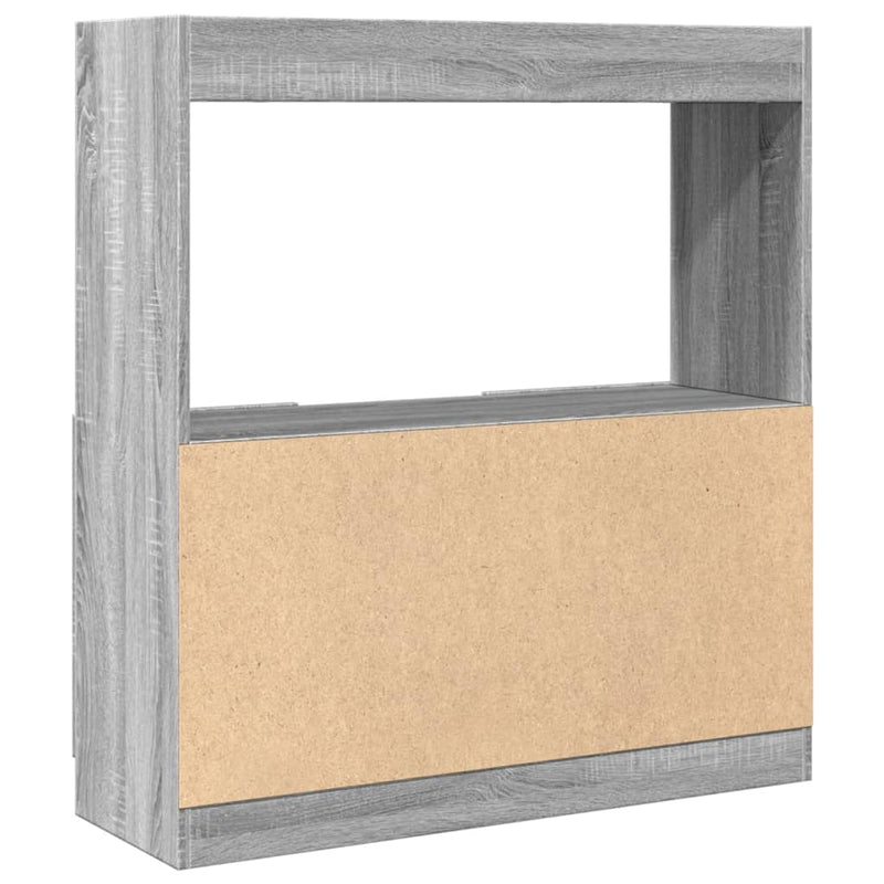 vidaXL szürke sonoma színű szerelt fa magasszekrény 92 x 33 x 100 cm