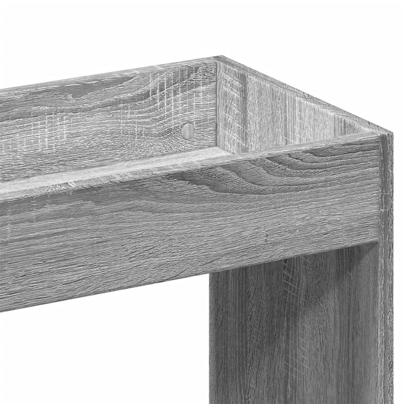 vidaXL szürke sonoma színű szerelt fa magasszekrény 92 x 33 x 100 cm