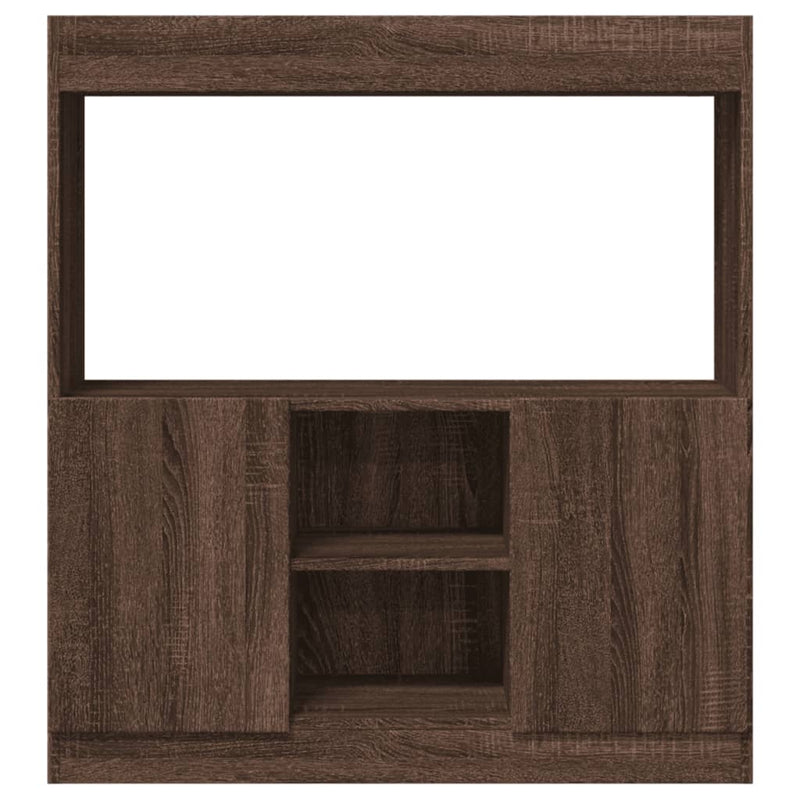 vidaXL barna tölgy színű szerelt fa magasszekrény 92 x 33 x 100 cm
