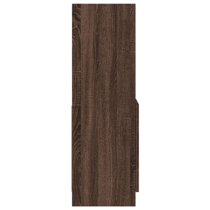 vidaXL barna tölgy színű szerelt fa magasszekrény 92 x 33 x 100 cm