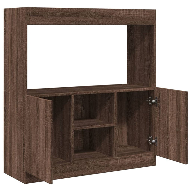vidaXL barna tölgy színű szerelt fa magasszekrény 92 x 33 x 100 cm