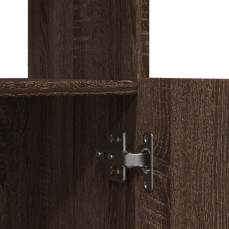 vidaXL barna tölgy színű szerelt fa magasszekrény 92 x 33 x 100 cm