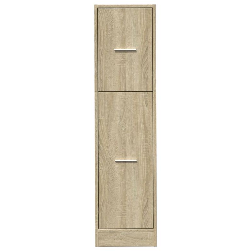 vidaXL sonoma tölgy színű szerelt fa patikaszekrény 30 x 41 x 118 cm