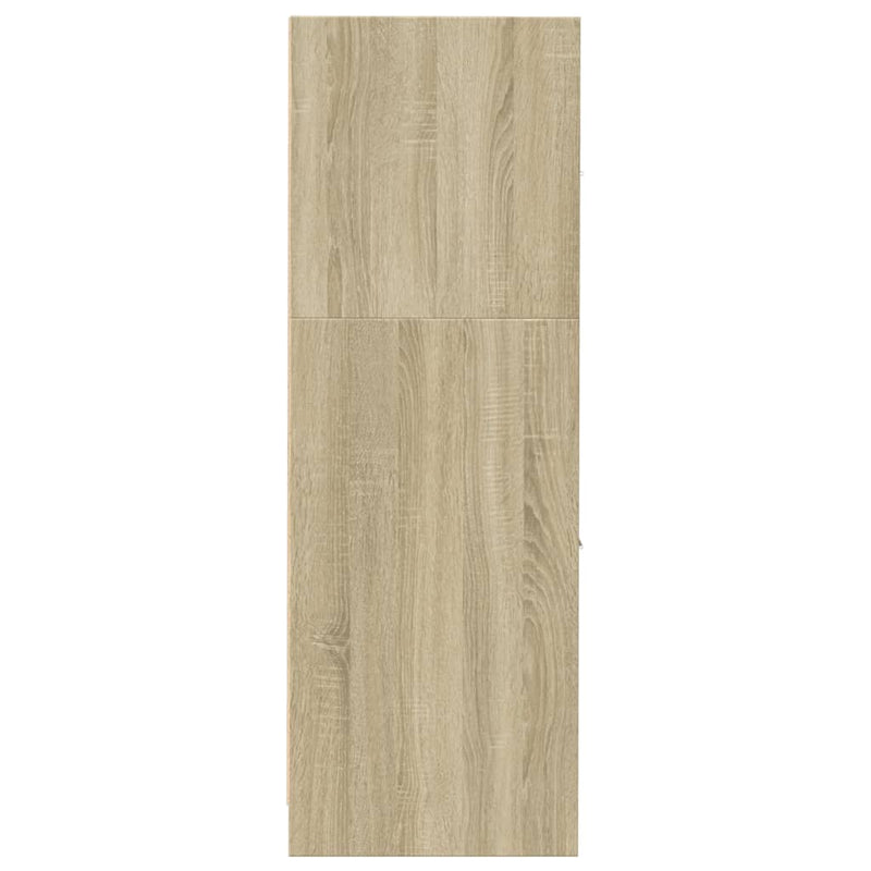 vidaXL sonoma tölgy színű szerelt fa patikaszekrény 30 x 41 x 118 cm