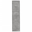 vidaXL betonszürke szerelt fa patikaszekrény 30 x 41 x 118 cm