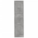 vidaXL betonszürke szerelt fa patikaszekrény 30 x 41 x 118 cm