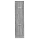 vidaXL szürke sonoma színű szerelt fa patikaszekrény 30x118x77,5 cm