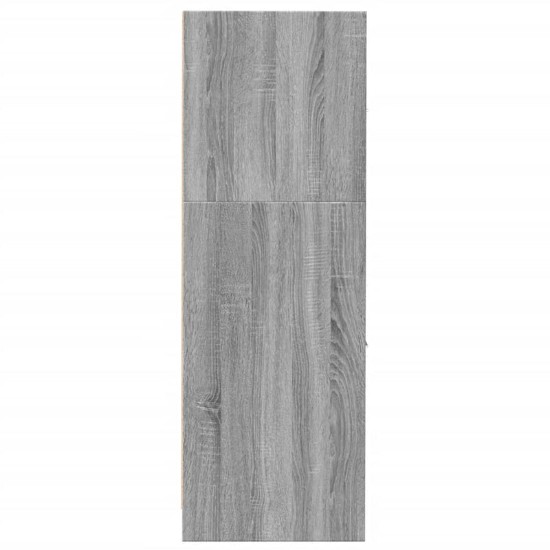 vidaXL szürke sonoma színű szerelt fa patikaszekrény 30x118x77,5 cm