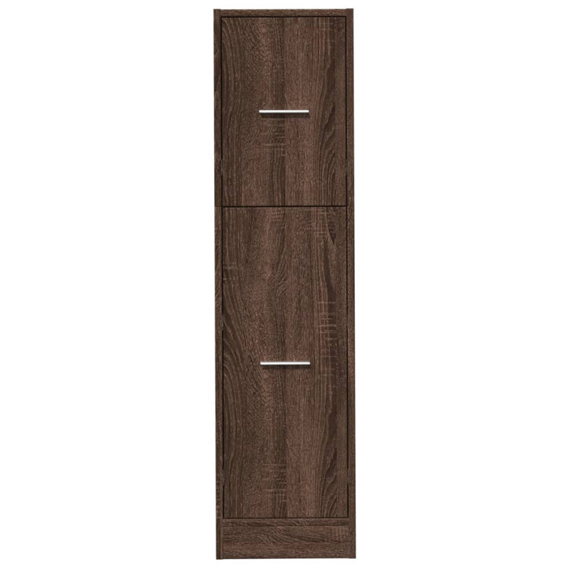 vidaXL barna tölgy színű szerelt fa patikaszekrény 30 x 41 x 118 cm