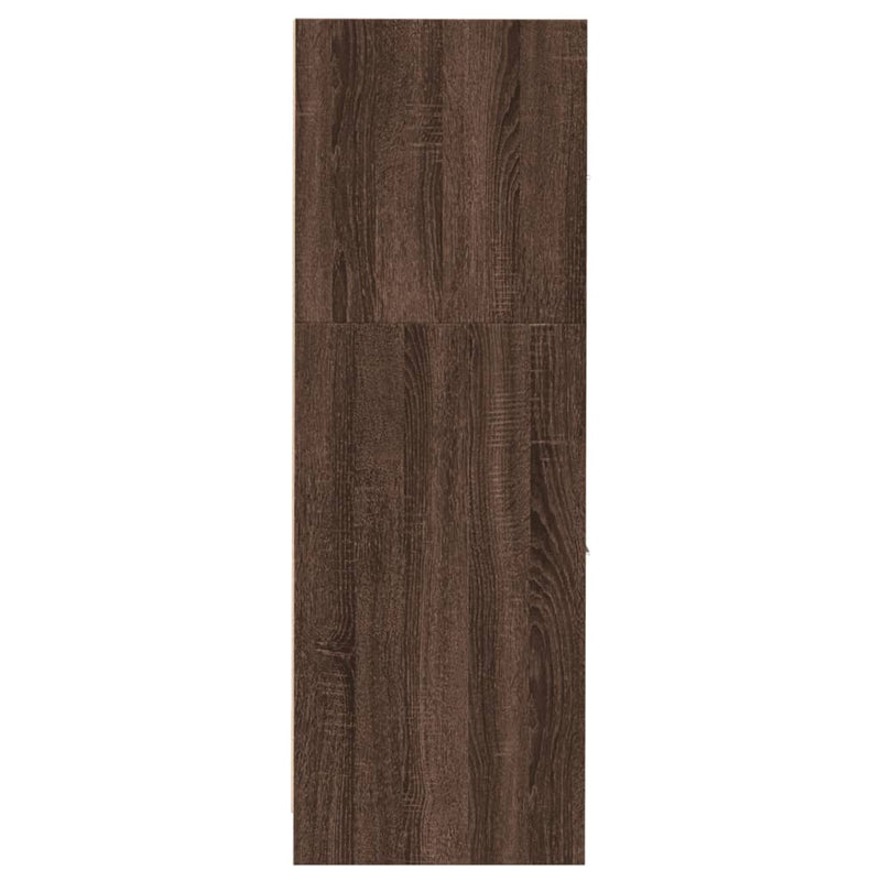 vidaXL barna tölgy színű szerelt fa patikaszekrény 30 x 41 x 118 cm
