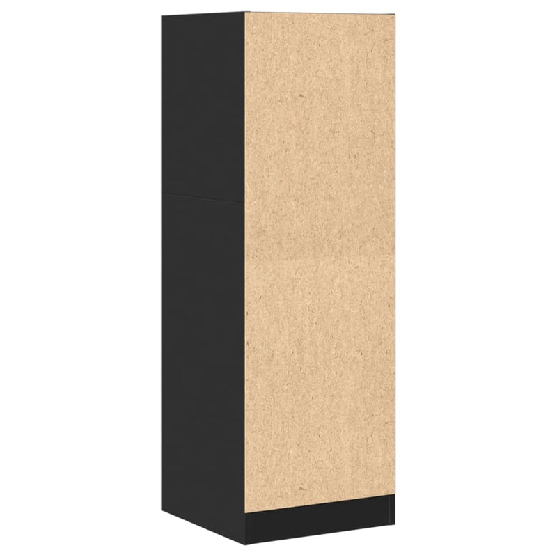 vidaXL fekete szerelt fa patikaszekrény 40 x 41 x 118 cm