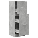 vidaXL betonszürke szerelt fa patikaszekrény 40 x 41 x 118 cm