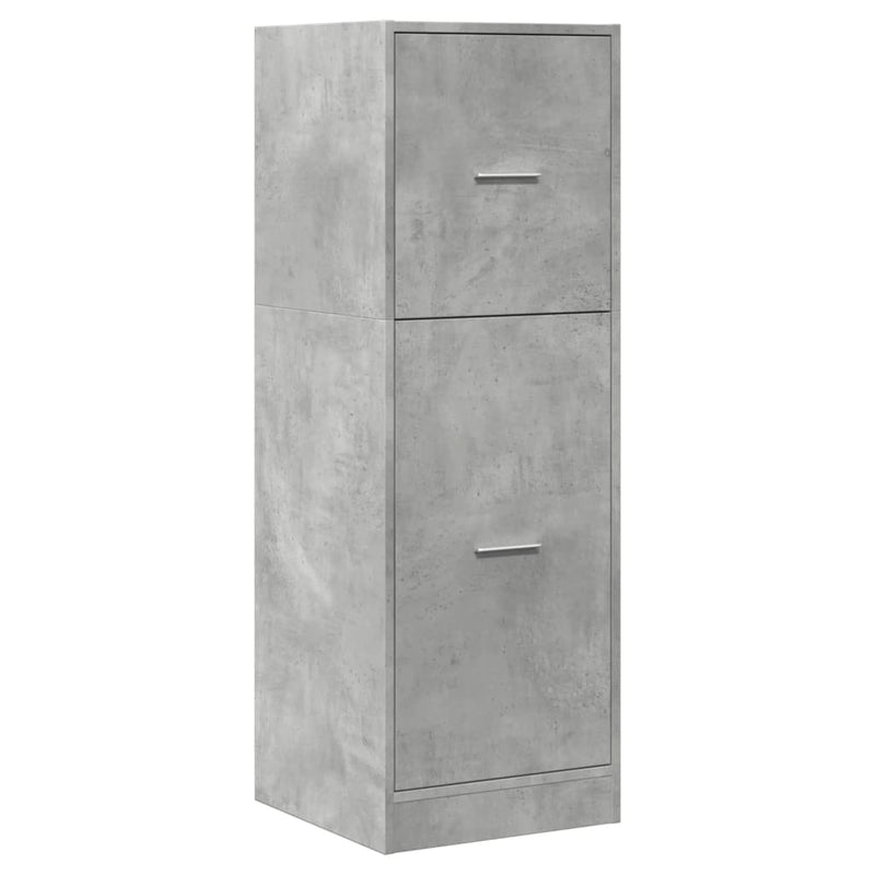 vidaXL betonszürke szerelt fa patikaszekrény 40 x 41 x 118 cm