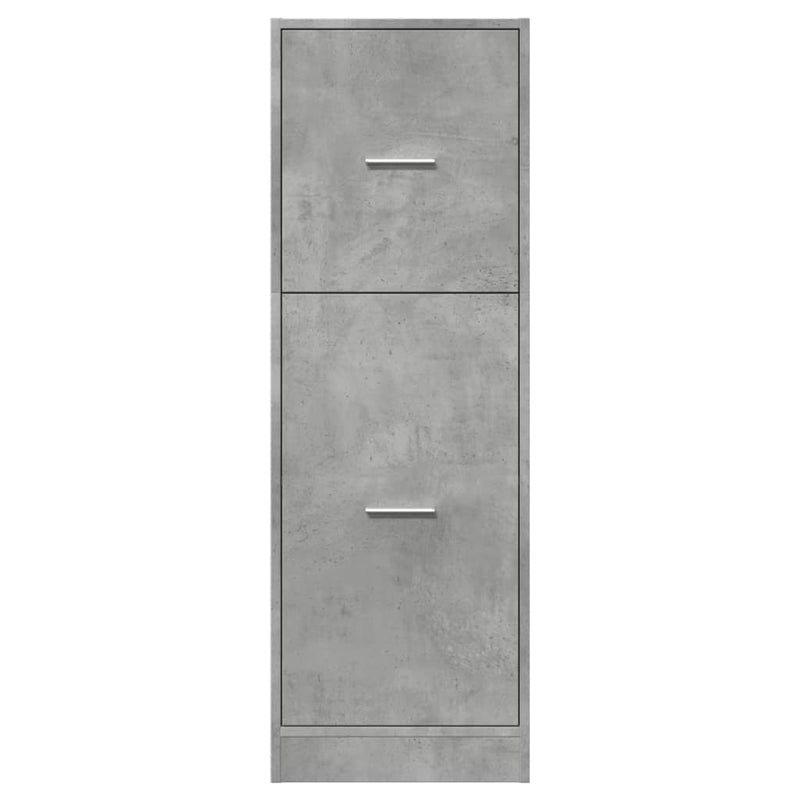 vidaXL betonszürke szerelt fa patikaszekrény 40 x 41 x 118 cm