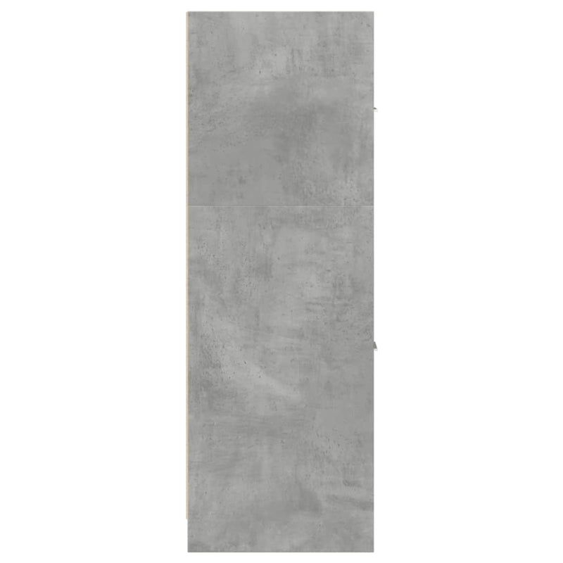 vidaXL betonszürke szerelt fa patikaszekrény 40 x 41 x 118 cm