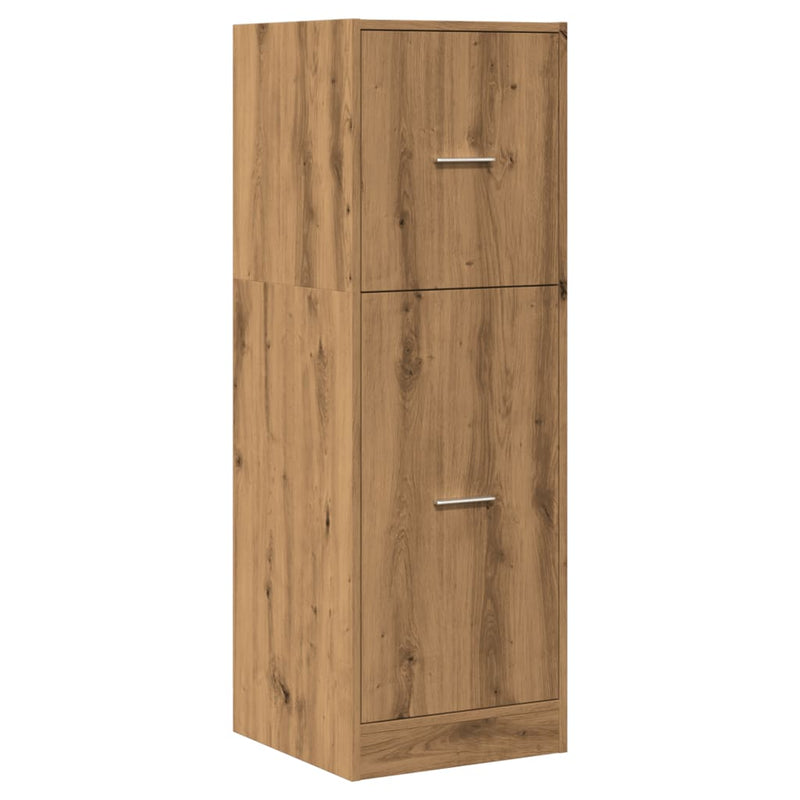 vidaXL kézműves tölgy színű szerelt fa patikaszekrény 40 x 41 x 118 cm