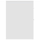 vidaXL fehér szerelt fa keskeny fürdőszobaszekrény kerekekkel