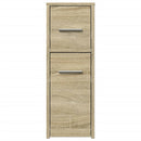 vidaXL sonoma tölgy színű szerelt fa görgős keskeny fürdőszobaszekrény