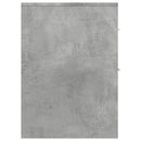 vidaXL betonszürke szerelt fa görgős keskeny fürdőszobaszekrény