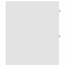 vidaXL fehér szerelt fa keskeny fürdőszobaszekrény kerekekkel