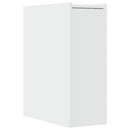 vidaXL fehér szerelt fa keskeny fürdőszobaszekrény kerekekkel