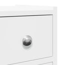 vidaXL fehér szerelt fa keskeny fürdőszobaszekrény kerekekkel