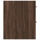 vidaXL barna tölgy színű szerelt fa görgős keskeny fürdőszobaszekrény