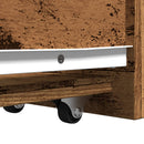 vidaXL antik fa színű szerelt fa keskeny fürdőszobaszekrény kerekekkel