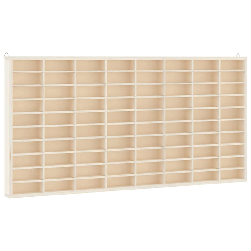 vidaXL fa gyűjtői vitrin 80 rekesszel 80x4,5x40,5 cm