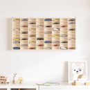 vidaXL fa gyűjtői vitrin 80 rekesszel 80x4,5x40,5 cm