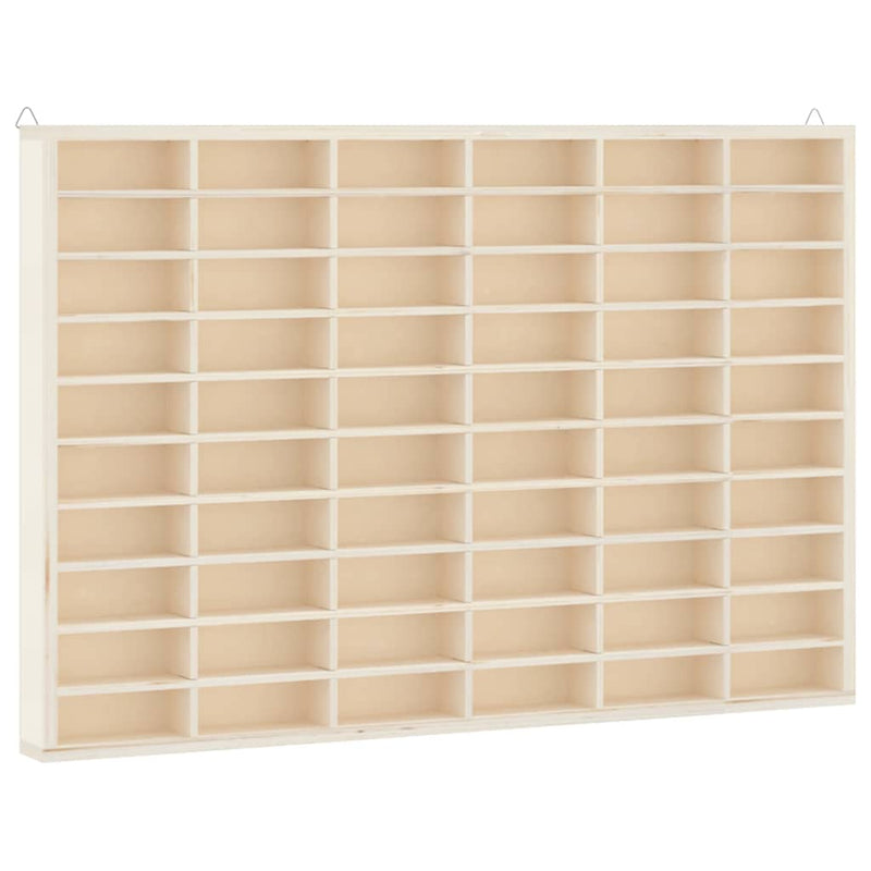 vidaXL fa gyűjtői vitrin 60 rekesszel 60x4,5x40,5 cm