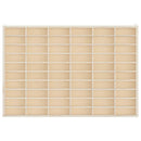 vidaXL fa gyűjtői vitrin 60 rekesszel 60x4,5x40,5 cm