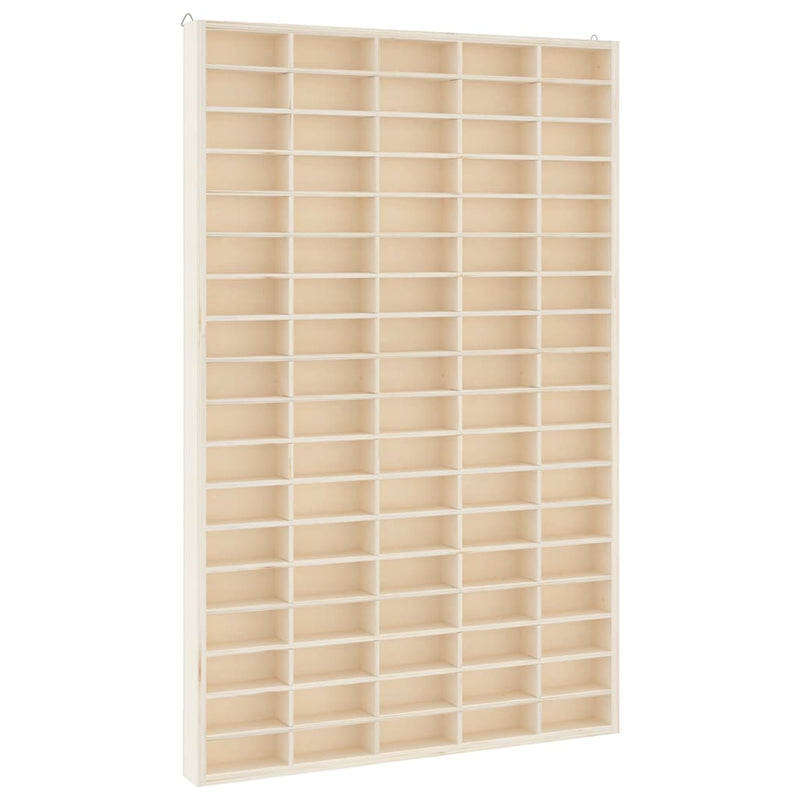 vidaXL fa gyűjtői vitrin 90 rekesszel 50,5 x 4,5 x 79 cm