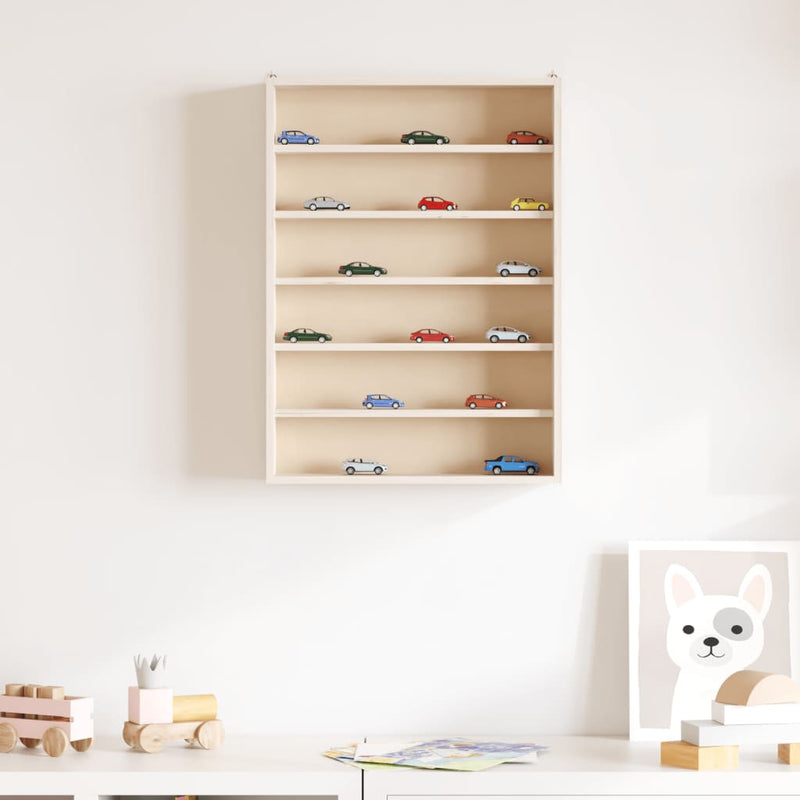 vidaXL fa gyűjtő vitrin 6 polccal 40x8,5x55cm 40x8,5x55 cm