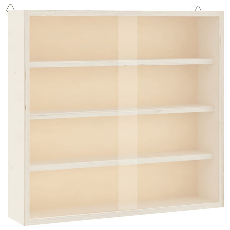 vidaXL fa gyűjtő vitrin ajtókkal 40x8,5x37 cm