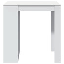 vidaXL fehér szerelt fa bárasztal 102 x 70 x 103,5 cm