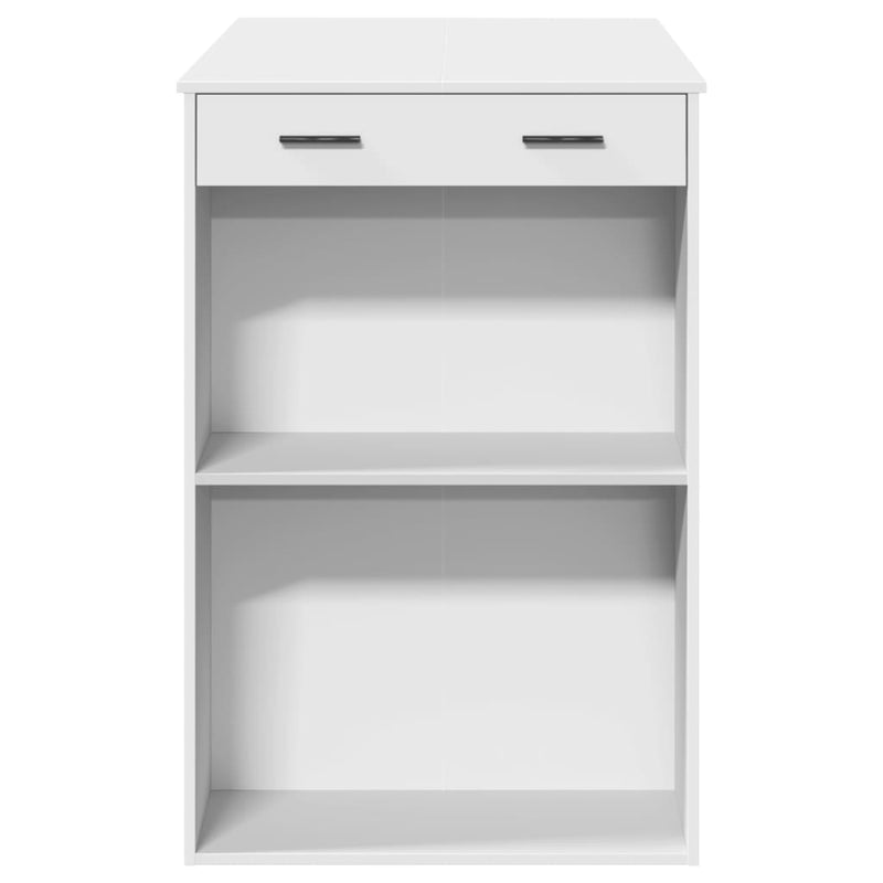 vidaXL fehér szerelt fa bárasztal 102 x 70 x 103,5 cm