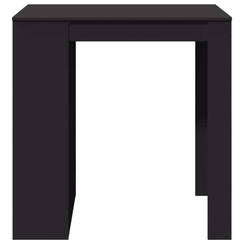 vidaXL fekete szerelt fa bárasztal 102 x 70 x 103,5 cm