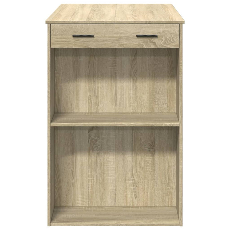 vidaXL sonoma tölgy színű szerelt fa bárasztal 102 x 70 x 103,5 cm