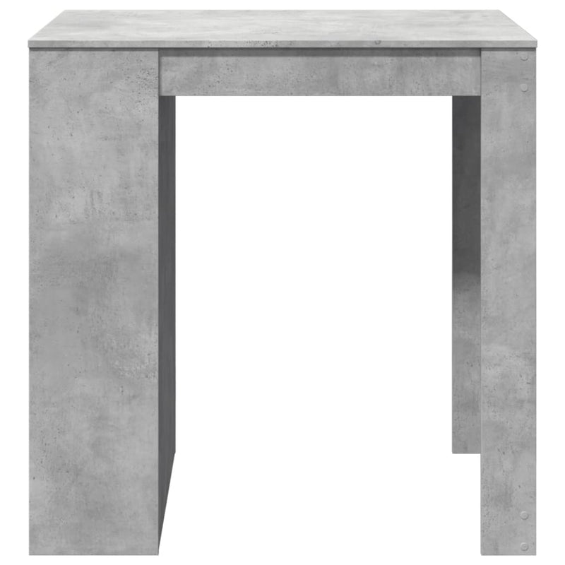 vidaXL betonszürke szerelt fa bárasztal 102 x 70 x 103,5 cm
